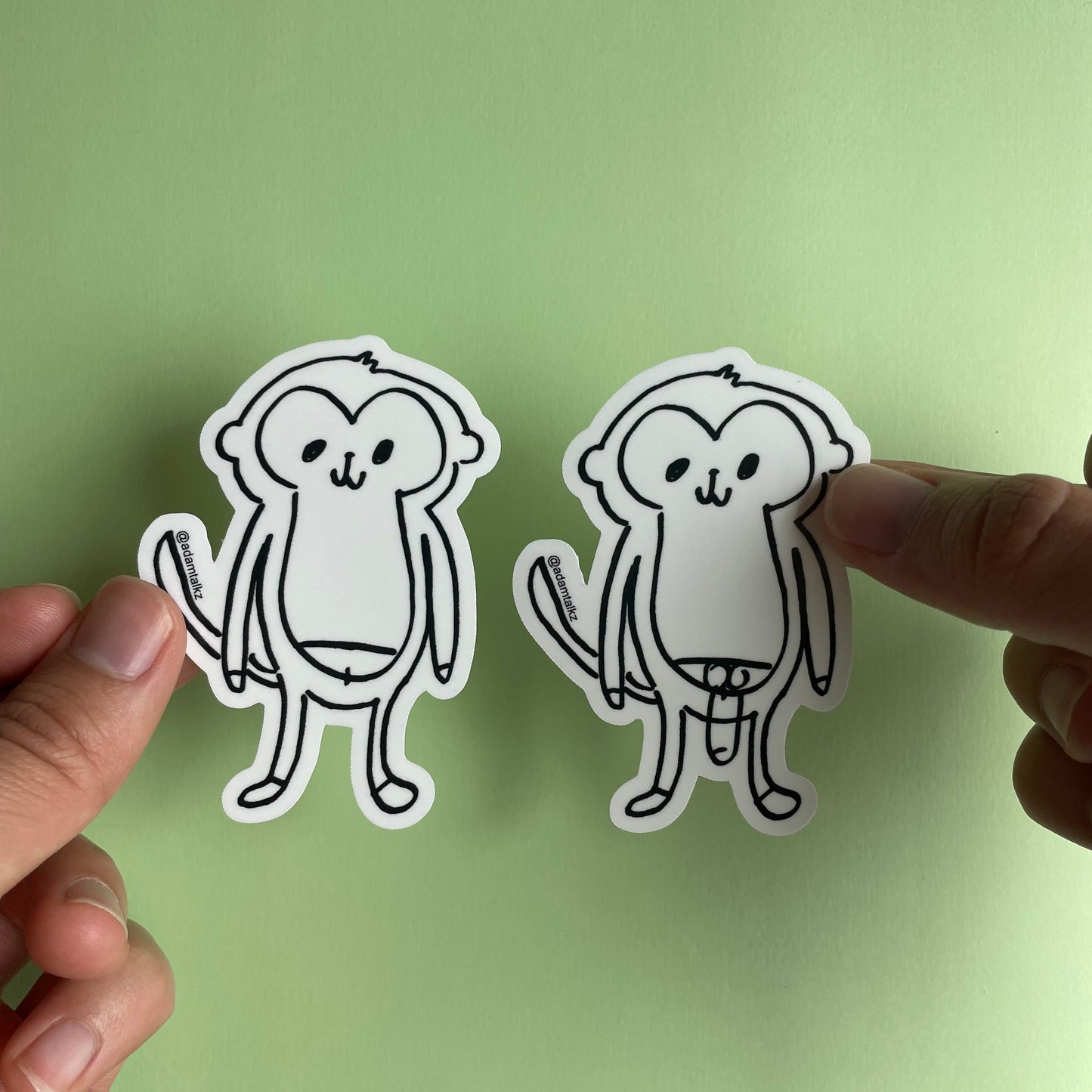 Monkey PP Sticker