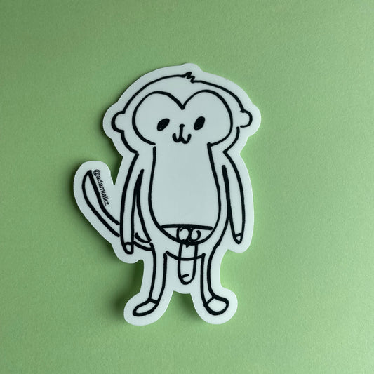 Monkey PP Sticker